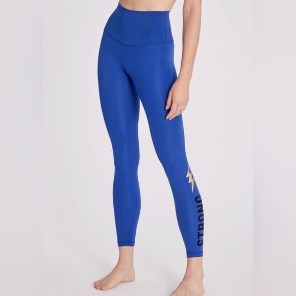 WILDFOX || Strong 7/8 Lightning Leggings in Digital Blue - SZ Small 💙NWT💙 - Picture 4 of 10